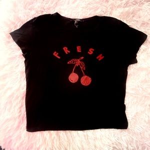 Cherry y2k crop top